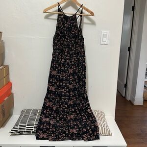 No. 6 Halter Dress - 100% Silk with black cord - Size 2